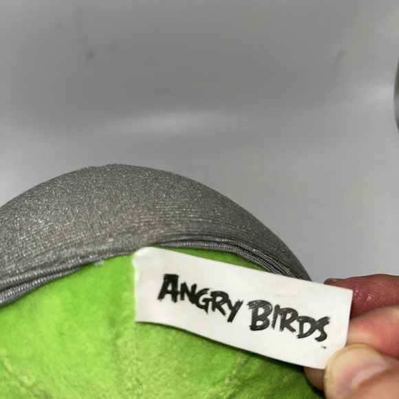Angry Birds Corporal Pig Cracked Helmet Plush 5 Inch Green Bad Piggies No Sound - Picture 6 of 10
